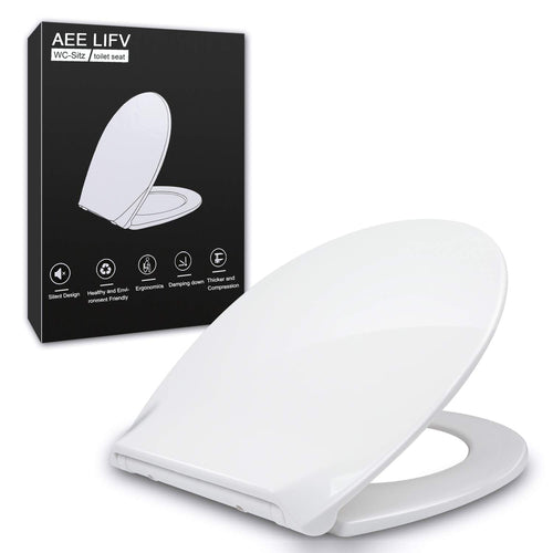 Sedile WC Copriwater Universale O Forma Rotonda, Coprivaso Tavoletta O - Ilgrandebazar