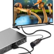 Carica l'immagine nel visualizzatore di Gallery, AMANKA Convertitore da SCART a HDMI Adattatore Audio Stereo HD Video Composito per SKY HD Blu Ray DVD TV PS3 con USB Cavo, Nero