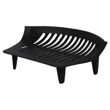Carica l&#39;immagine nel visualizzatore di Gallery, JVL - Griglia per camino, in ghisa, 38 x 27 x 12 cm, colore Nero - Ilgrandebazar