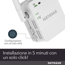 Carica l&#39;immagine nel visualizzatore di Gallery, Netgear WN3000RP Ripetitore WiFi N300, Extender single 300 Mbps, Bianco