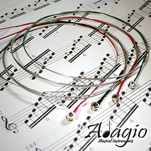 Adagio Pro - Set di corde per violino argento, classiche 4/4, con gancini... - Ilgrandebazar