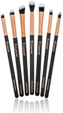 Carica l&#39;immagine nel visualizzatore di Gallery, Pennelli per Trucco Occhi Professionali - Make Up Kit di 7 Oro Rosa - Ilgrandebazar