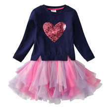 Carica l&#39;immagine nel visualizzatore di Gallery, VIKITA Vestito Cotone Stampa Principessa Tulle Tutu Festa di Compleanno... - Ilgrandebazar