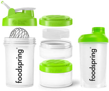 Carica l'immagine nel visualizzatore di Gallery, foodspring  - Shaker da 500ml - Lo Shaker perfetto per le tue proteine - Incluso il filtro per rendere il tuo shake più cremoso, con tappo a vite per una chiusura sicura