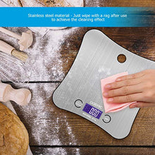 Carica l&#39;immagine nel visualizzatore di Gallery, Adoric Bilancia da cucina in acciaio inossidabile , 5 kg / 11 libbre,...