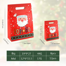 Carica l&#39;immagine nel visualizzatore di Gallery, SPECOOL 20 Pezzi Sacchetti Regalo di Carta Natalizia Sacchetti Regalo per Bambini in 4 Disegni con DIY Pen + Adesivi con Tag Regalo di Natale per bomboniere Natalizie (Pupazzo di Neve di Natale)