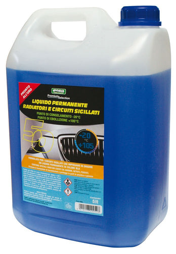 CORA 0050 Liquido Permanente Radiatori e Circuiti Sigillati-20°C, 5L, Blu