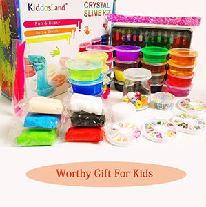 Fai da Te Fluffy Slime Kit –24 Colori per Ragazze Ragazzi... - Ilgrandebazar