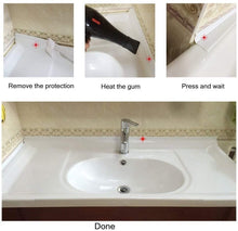Carica l&#39;immagine nel visualizzatore di Gallery, Nastro Sigillante Per Bagno e Cucina, Materiale PE, Nastro Sigillante Impermeabile e Resistente Alla,Autoadesivo Waterproof Caulk Strip Wall Sealing(3,8 cm x 335cm) (Bianca)