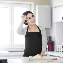 Carica l'immagine nel visualizzatore di Gallery, Esonmus Grembiule regolabile da 2 pezzi con 2 tasche Grembiuli da Cucina per Cuoco, per Uomo e Donna, Nero