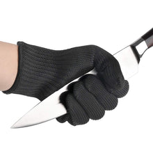 Carica l'immagine nel visualizzatore di Gallery, Guanti da lavoro resistenti al taglio ai coltelli, Black - Ilgrandebazar