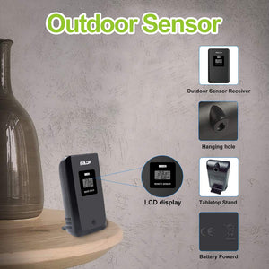 FLYLAND Stazione meteorologica Wireless,Stazione di previsione del black - Ilgrandebazar