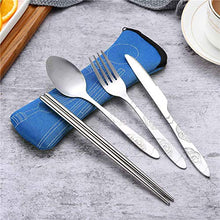 Carica l'immagine nel visualizzatore di Gallery, HEEFEN 2 Set Posate da Viaggio all'aperto, di in Acciaio Inox...