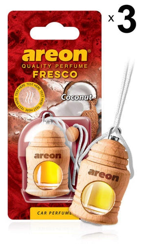 Areon Fresco Deodorante Auto Cocco Profumo Dolce Tropical Legno - Ilgrandebazar