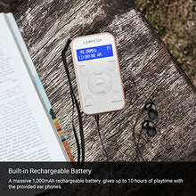 Carica l&#39;immagine nel visualizzatore di Gallery, LEMEGA PR1 Pocket DAB/DAB+/FM Radio, Radio portatile dal design sportivo con auricolare, batteria ricaricabile, 20 stazioni preimpostate, orologio, allarme, display LCD. - Champagne