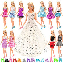 Carica l&#39;immagine nel visualizzatore di Gallery, Miunana 22 Pezzi = 12 PCS Abiti Vestiti Alla Moda Fashion + 10 Multicolore - Ilgrandebazar