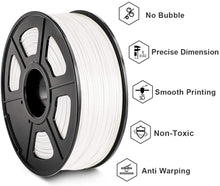 Carica l'immagine nel visualizzatore di Gallery, ABS Filament 1.75mm, SUNLU ABS Filament for 3D Printer, Dimensional Accuracy +/- 0.02 mm, ABS White 1KG