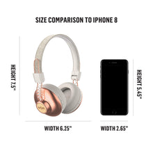 Carica l&#39;immagine nel visualizzatore di Gallery, House of Marley Positive Vibration 2 Cuffie Wireless, Auricolari Over Ear Senza Fili con Bluetooth, Durata Batteria 12 Ore, Diver da 40 mm, Microfono Incorporato, Comandi Integrati, Rame