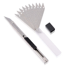 Carica l&#39;immagine nel visualizzatore di Gallery, Ehdis® Light Duty 9 millimetri Snap Fuori 30 gradi Lame Slim guaina argento - Ilgrandebazar