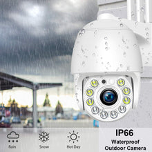 Carica l'immagine nel visualizzatore di Gallery, 1080P Videocamera sorveglianza Wi-Fi, Aottom Telecamera di Sorveglianza WiFi da Esterno e Interno, Movimento Allarme, Messaggio Push, 40M Visione Notturna, Audio a 2 Vie, APP CamHi per SD Card