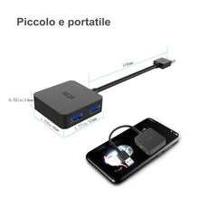 Carica l'immagine nel visualizzatore di Gallery, ICZI Hub USB 3.0, 4 Porte Ultra Mini 3.0 per Trasmissione Dati Alta... - Ilgrandebazar