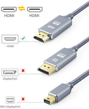 Carica l'immagine nel visualizzatore di Gallery, Cavo HDMI 4k Ultra HD [2m],Cavi HDMI 2.0 alta velocità Supporta Ethernet 3D,4K e ritorno audio-2160p Full HD 1080p 3D,Blu-Ray,Xbox 360 TV, Playstation PS3,PS4, HDTV,Arco,HDCP 2.2,HDR