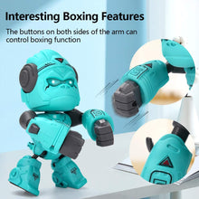 Carica l'immagine nel visualizzatore di Gallery, ALLCELE Giocattolo Gorilla in Lega Bambini, Giocattolo Robot Divertente interattivo, Occhi Touch Control LED, Regalo di Compleanno, Giocattoli Robot Gorilla per Bambini sopra i 3 Anni (Blu)