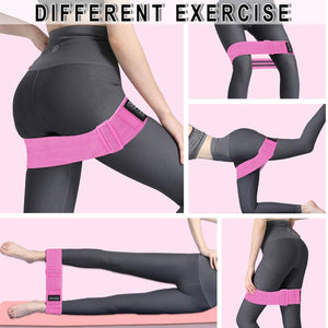 REETEE Bande Elastiche di Resistenza Antiscivolo Elastiche Fitness in Tessuto, Regolabile Banda Elastica per allenare Glutei,Gambe e Tutto Il Corpo,Fasce Elastiche durevoli e Forti per Pilates,Yoga
