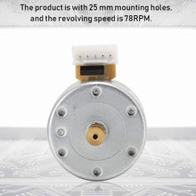 Carica l&#39;immagine nel visualizzatore di Gallery, ASHATA Motore per Giradischi, Motore per Giradischi con registratore in Vinile con Spazzola a 3 velocità DC 12V, con Foro di Montaggio da 25 mm e velocità di Rotazione 78 Giri,Robusto e Durevole