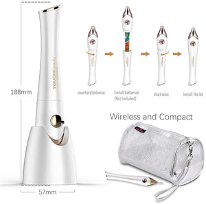 Set Manicure e Pedicure Elettrico,TOUCHBeauty Kit di lime per unghie per Pedicure,Potente Fresa per Unghie con 5 Accessori, Professionale Sistema di Lucidatura per Unghie con luce UV AG-1335C