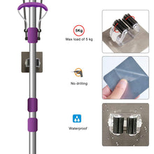 Carica l&#39;immagine nel visualizzatore di Gallery, Funvce 4 Pz Mocio Sostegno Broom Organizer, a Parete Gancio... - Ilgrandebazar
