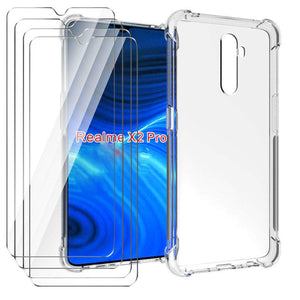 HYMY Custodia per Realme X2 PRO + 4 x Pellicola Protettiva - Trasparente... - Ilgrandebazar