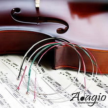 Carica l&#39;immagine nel visualizzatore di Gallery, Adagio Pro - Set di corde per violino argento, classiche 4/4, con gancini... - Ilgrandebazar