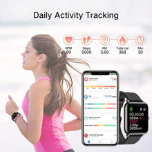 Carica l'immagine nel visualizzatore di Gallery, Smartwatch, Orologio Fitness Tracker Uomo Donna Smart Watch Sonno Cardiofrequenzimetro, Sportivo Activity Tracker Contapassi Cronometro, Smartband Notifiche Messaggi Controller Fotocamera Musicale Nuovo modello