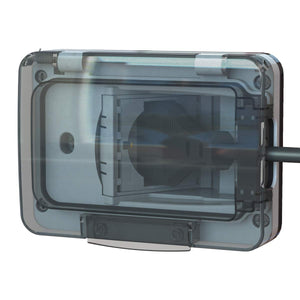 4Box 4B.W.RAL.015, Wide IP55, Presa Elettrica da Esterno per Scatola Grigio - Ilgrandebazar