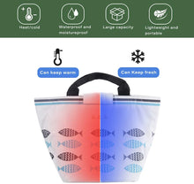 Carica l&#39;immagine nel visualizzatore di Gallery, Borsa Termica Pranzo per Donna, KNMY Borsa Pranzo Tote, Impermeabile Stoffa Oxford Borsa Termica Pranzo Ufficio, Borsa Picnic per Alimenti per Bambini
