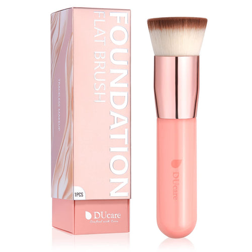 DUcare Pennello Fondotinta Flat Top Pennelli Make Up Kabuki per Fondotinta Liquido per Lucidatura, Puntini, Correttore
