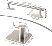 Carica l'immagine nel visualizzatore di Gallery, Portasciugamani Da Parete ZB ZealBoom Autoadesivo Porta Salviette da Bagno con 2PCS Gancio Adesivo di Acciaio Inox Porta Asciugamano per Bagno Cucina Camera da Letto Accessori Bagno Towel Holder