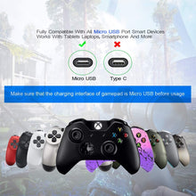Carica l&#39;immagine nel visualizzatore di Gallery, Cavo PS4 Controller 3M+3 Metri,Cavetto di Ricarica Intrecciato Per Sony Joypad PlayStation 4/ DualShock 4,Joystick PS4/PS4 Pro/PS4 Slim/Xbox One/Xbox One S/Elite/Xbox One X,Caricatore Micro USB 2 Pack