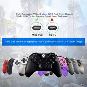 Cavo PS4 Controller 3M+3 Metri,Cavetto di Ricarica Intrecciato Per Sony Joypad PlayStation 4/ DualShock 4,Joystick PS4/PS4 Pro/PS4 Slim/Xbox One/Xbox One S/Elite/Xbox One X,Caricatore Micro USB 2 Pack