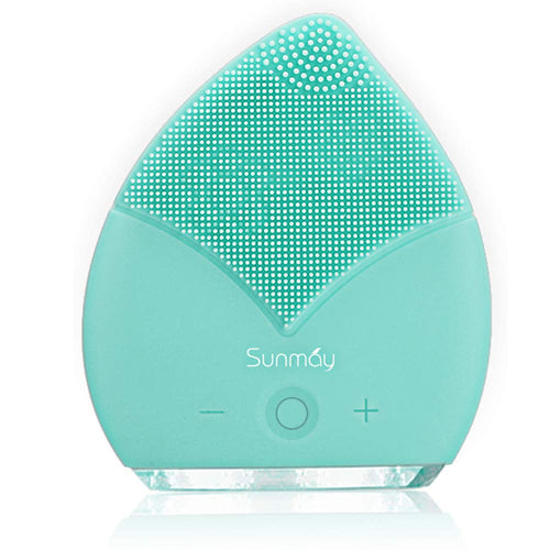 【Sunmay Leaf】SUNMAY Spazzola Viso 3.94 x 3.4 x 0.98 pollici, Tiffany Blu