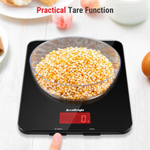 Carica l&#39;immagine nel visualizzatore di Gallery, ACCUWEIGHT Bilancia Digitale da Cucina Elettronica AW-201 Aggiornato, Nero - Ilgrandebazar