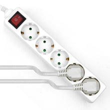 Carica l&#39;immagine nel visualizzatore di Gallery, Ewent EW3916 Multipresa, Ciabatta Elettrica, 5 5 prese Schuko, Bianco - Ilgrandebazar