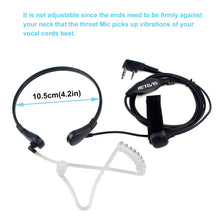 Carica l&#39;immagine nel visualizzatore di Gallery, Retevis Cuffie Walkie Talkie 2 Pin Gola Microfono Auricolare 5 Stücke, nero - Ilgrandebazar