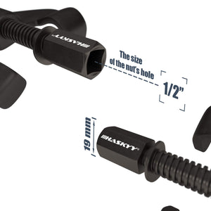 Haskyy Professionale Compressore Molla Ammortizzatori per Auto Staffe 380mm - Ilgrandebazar