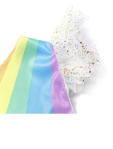 Costume Unicorno Bambina Carnevale Vestito Taglia 100 - 2-3 anni, Multicolore - Ilgrandebazar
