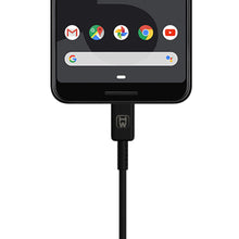 Carica l&#39;immagine nel visualizzatore di Gallery, HyperWimo Caricabatteria Spina USB + Cavo Type C Fast Charge Adattatore Nero - Ilgrandebazar