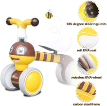 Carica l&#39;immagine nel visualizzatore di Gallery, XIAPIA Bicicletta Senza Pedali 10-24 Mesi, Bici per Bambini 1-2 Anni, Giocattoli per 1 Anno Bambino, Bicicletta Equilibrio Bambino, Giocattoli per Ragazzini (Ape)