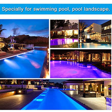 Carica l&#39;immagine nel visualizzatore di Gallery, Roleadro Luce LED Piscina 54W RGB Impermeabile IP68 con Wall Mounted 54w Rgb