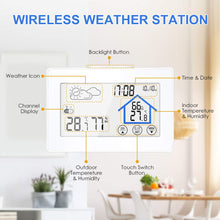 Carica l&#39;immagine nel visualizzatore di Gallery, Stazione Meteo con Sensore Esterno DIGOO Meteorologica per Interno...